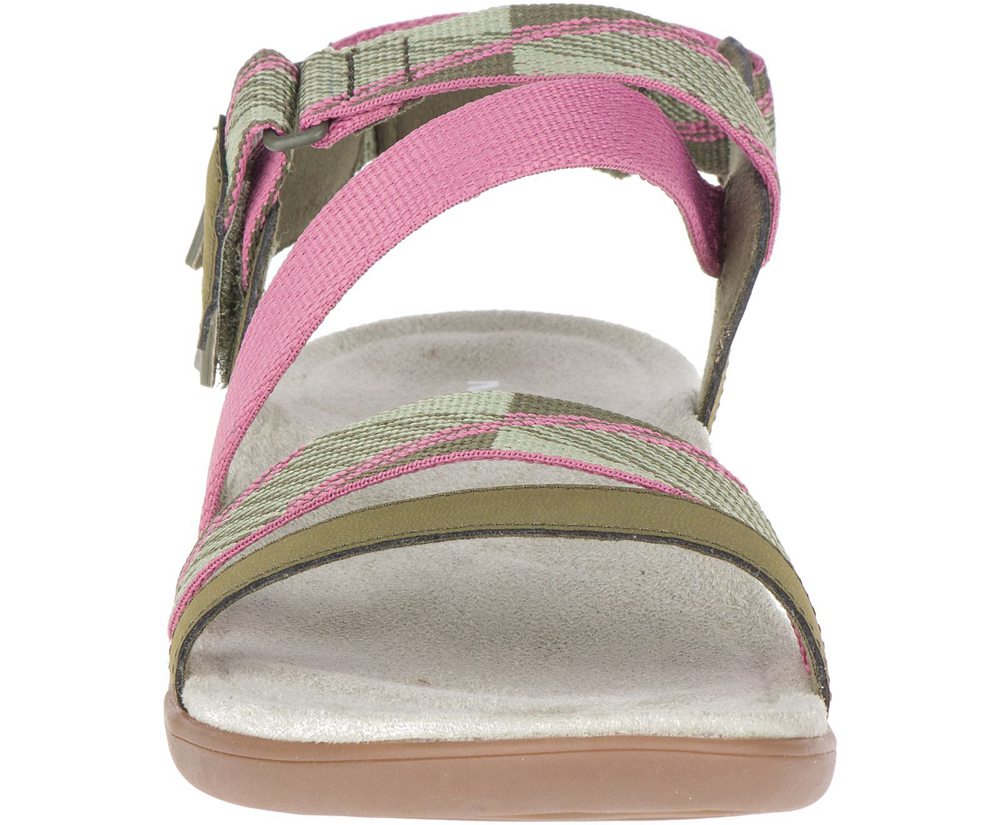 Sandálias Senhora - Merrell District Mendi Backstrap - Verde Oliva - UVL635107